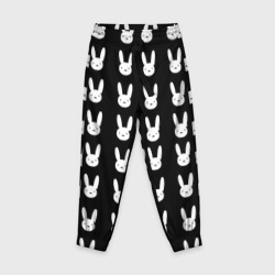 Детские брюки 3D Bunny pattern black