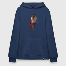Худи SuperOversize хлопок Отец вместе с сыном