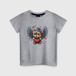 Детская футболка хлопок Пёсик ангел