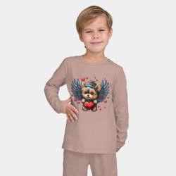Детская пижама с лонгсливом хлопок Пёсик ангел - фото 2