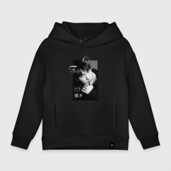 Детское худи Oversize хлопок Котик Ян Ян