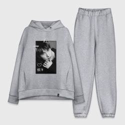 Женский костюм хлопок Oversize Котик Ян Ян