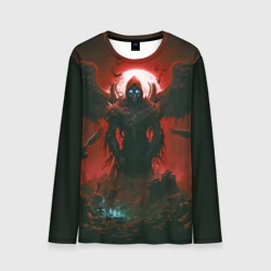 Мужской лонгслив 3D Крылатый демон