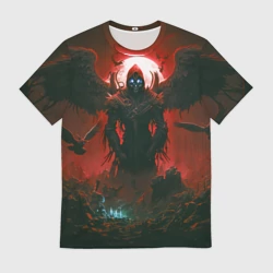 Мужская футболка 3D Крылатый демон