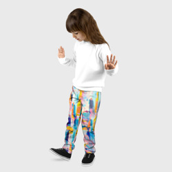 Детские брюки 3D Живописные мазки краски - фото 2