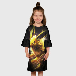 Детское платье 3D Покемон Джолтеон и молния - фото 2