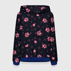 Женская толстовка 3D Лапки котиков