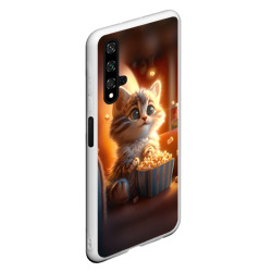 Чехол для Honor 20 Котик с попкорном - фото 2