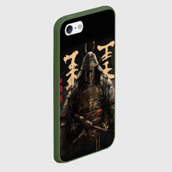 Чехол для iPhone 5/5S матовый Самурай и надписи - фото 2