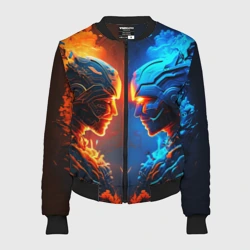 Женский бомбер 3D Битва двух огней