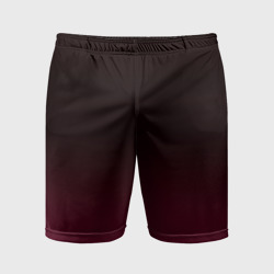 Мужские шорты спортивные Темно-малиновый градиент
