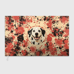 Флаг 3D Счастливая собака
