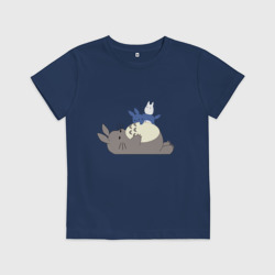 Детская футболка хлопок Тоторо спит