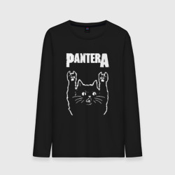 Мужской лонгслив хлопок Pantera рок кот