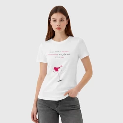 Женская футболка хлопок Бесит, когда ты шальная императрица, а все зовут тебя просто Лена - фото 2