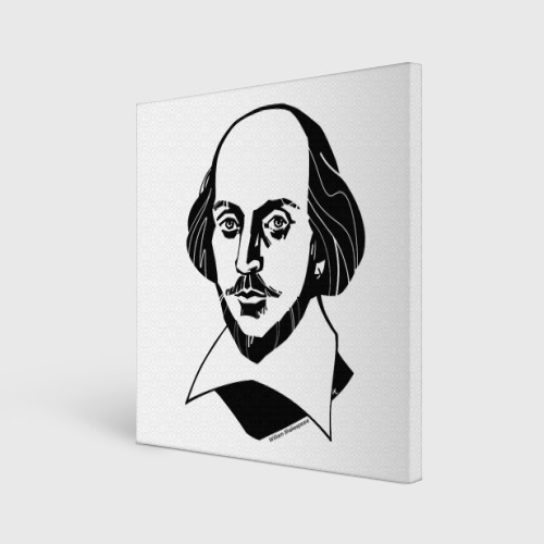 Холст квадратный William Shakespeare, цвет 3D печать