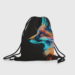 Рюкзак-мешок 3D Лиса красками