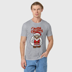 Мужская футболка хлопок Christmas Mario - фото 2