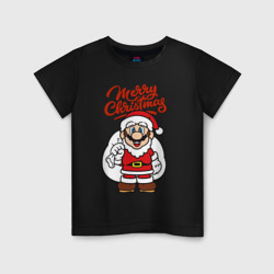 Christmas Mario – Детская футболка хлопок с принтом купить со скидкой в -20%