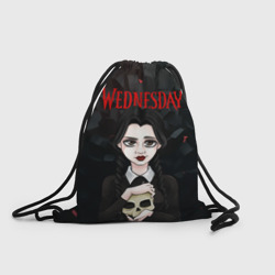 Рюкзак-мешок 3D Wednesday black