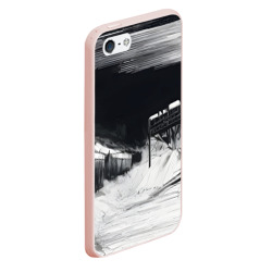 Чехол для iPhone 5/5S матовый Черно-белое настроение - фото 2