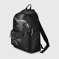 Рюкзак 3D Черно-белый ворон