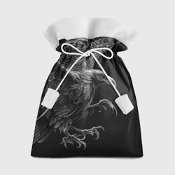 Подарочный 3D мешок Черно-белый ворон