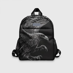 Черно-белый ворон – Детский рюкзак 3D с принтом купить со скидкой в -33%