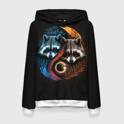 Женская толстовка 3D Инь-янь еноты