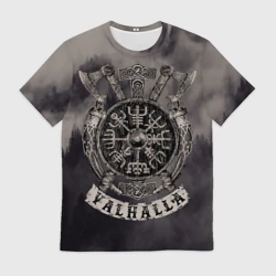 Мужская футболка 3D Вальхалла викингов