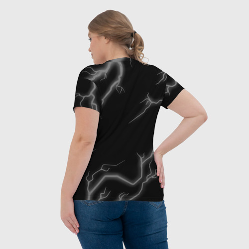 Женская футболка 3D с принтом Не спорь с лучшим серфингистом - на темном фоне, вид сзади #2