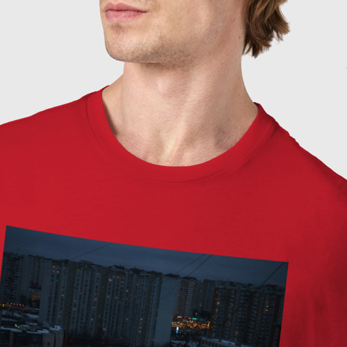 Мужская футболка хлопок с принтом Эстетические панельки России, фото #4
