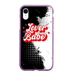 Lover babe – Чехол для iPhone XR матовый с принтом купить