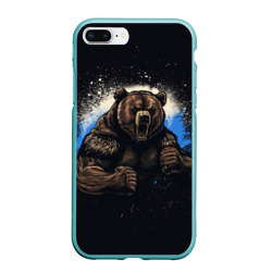 Чехол для iPhone 7Plus/8 Plus матовый Сильный медведь