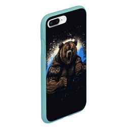 Чехол для iPhone 7Plus/8 Plus матовый Сильный медведь - фото 2