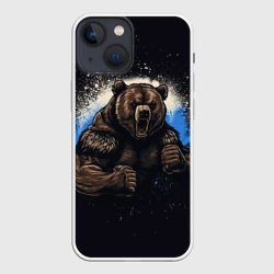 Чехол для iPhone 13 mini Сильный медведь