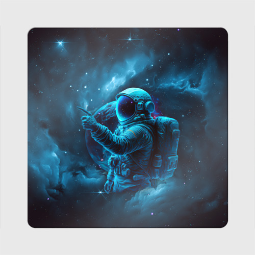 Магнит виниловый Квадрат An astronaut in blue space