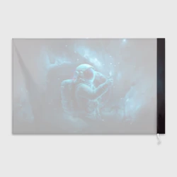 Флаг 3D An astronaut in blue space - фото 2