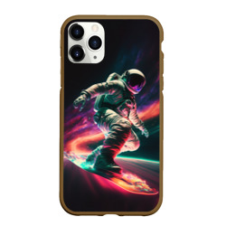 Чехол для iPhone 11 Pro Max матовый Cosmonaut space surfing