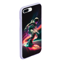 Чехол для iPhone 7Plus/8 Plus матовый Cosmonaut space surfing - фото 2
