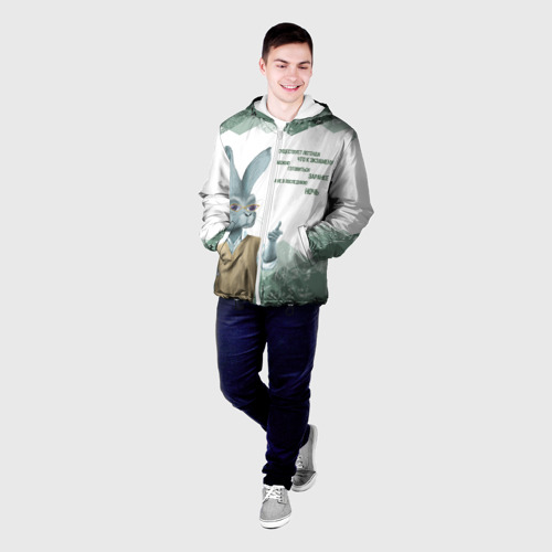 Мужская куртка 3D Легенда про экзамен, цвет 3D печать - фото 3