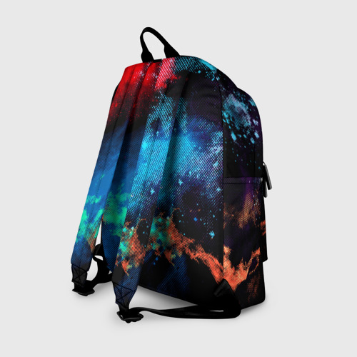 Рюкзак 3D с принтом Цветовая палитра, вид сзади #1