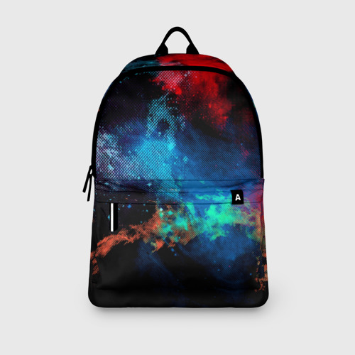 Рюкзак 3D с принтом Цветовая палитра, вид сбоку #3