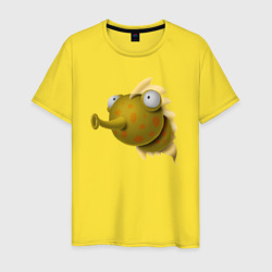 Мужская футболка хлопок Забавная рыба