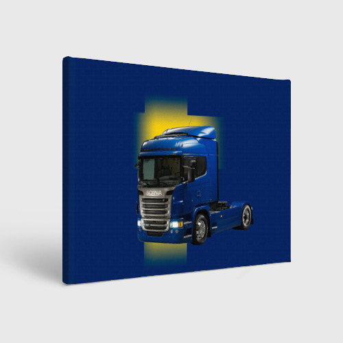 Холст прямоугольный Scania truck, цвет 3D печать