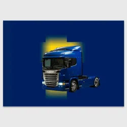 Поздравительная открытка Scania truck