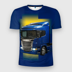 Мужская футболка 3D Slim Scania truck