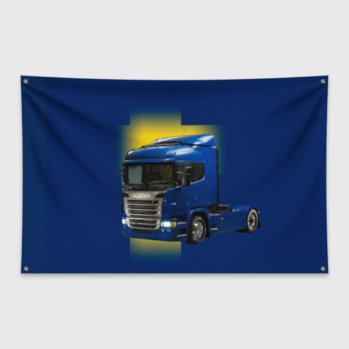 Флаг-баннер Scania truck