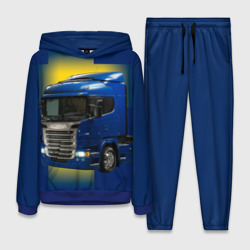 Женский костюм с толстовкой 3D Scania truck