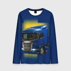 Мужской лонгслив 3D Scania truck